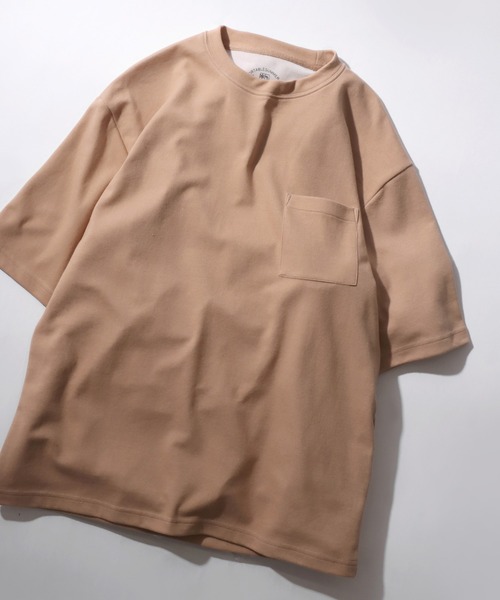 SITRY(シトリー)の「High Function T-shirt/接触冷感 UVカット デオドラント オーバーサイズ 半袖Tシャツ(Tシャツ/カットソー・メンズ・サックスブルー/アッシュグレー/ブルーパープル/ホワイト/ブルーグリーン/スミクロ/ベージュ/ネイビー/ブラック/グリーン/ブルー/イエロー/グレイッシュベージュ/ダークネイビー/ラベンダー・M/L/LL)」の6枚目の写真
