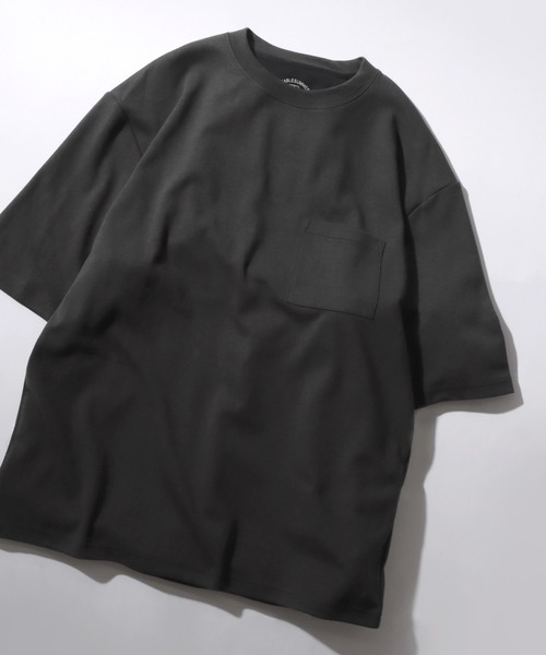 SITRY(シトリー)の「High Function T-shirt/接触冷感 UVカット デオドラント オーバーサイズ 半袖Tシャツ(Tシャツ/カットソー・メンズ・サックスブルー/アッシュグレー/ブルーパープル/ホワイト/ブルーグリーン/スミクロ/ベージュ/ネイビー/ブラック/グリーン/ブルー/イエロー/グレイッシュベージュ/ダークネイビー/ラベンダー・M/L/LL)」の4枚目の写真