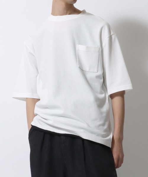 SITRY(シトリー)の「High Function T-shirt/接触冷感 UVカット デオドラント オーバーサイズ 半袖Tシャツ(Tシャツ/カットソー・メンズ・サックスブルー/アッシュグレー/ブルーパープル/ホワイト/ブルーグリーン/スミクロ/ベージュ/ネイビー/ブラック/グリーン/ブルー/イエロー/グレイッシュベージュ/ダークネイビー/ラベンダー・M/L/LL)」の17枚目の写真