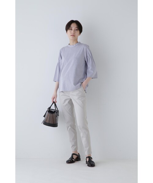 human woman(ヒューマンウーマン)の「◆サテンストレッチスリムパンツ(その他パンツ・レディース・グレー系その他/グレー・SMALL/MEDIUM/LARGE)」の7枚目の写真