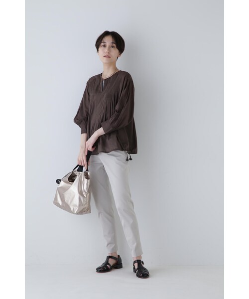 human woman(ヒューマンウーマン)の「◆サテンストレッチスリムパンツ(その他パンツ・レディース・グレー系その他/グレー・SMALL/MEDIUM/LARGE)」の10枚目の写真