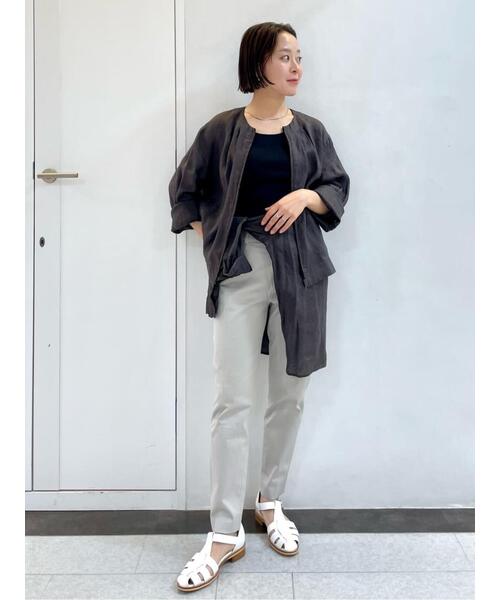 human woman(ヒューマンウーマン)の「◆サテンストレッチスリムパンツ(その他パンツ・レディース・グレー系その他/グレー・SMALL/MEDIUM/LARGE)」の17枚目の写真