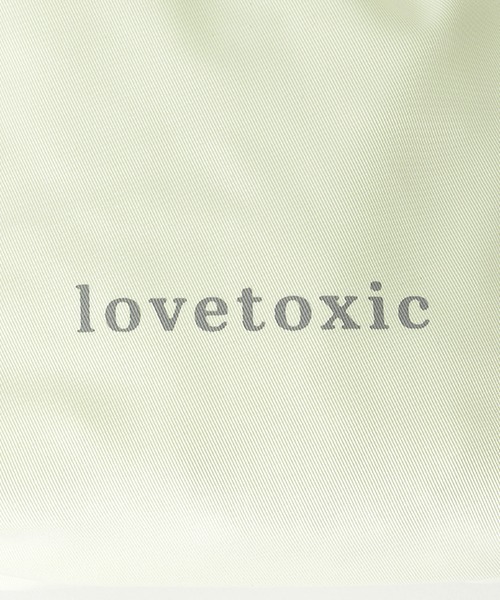 LOVETOXIC(ラブトキシック)の「クリアショルダー(バックパック/リュック・キッズ・ブラック/ライトグリーン/ホワイト・FREE)」の9枚目の写真