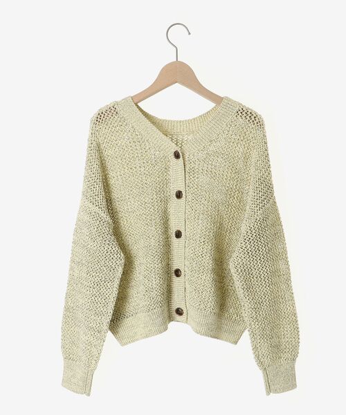 le.coeur blanc(ルクールブラン)の「2WAYテープヤーンプルオーバー(ニット/セーター・レディース・イエロー/ベージュ・38)」の4枚目の写真