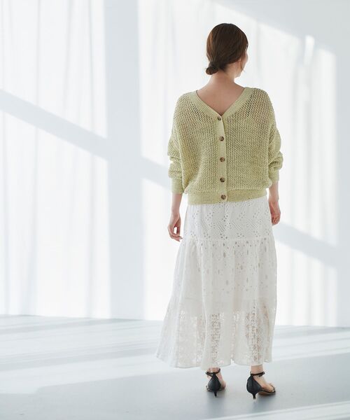 le.coeur blanc(ルクールブラン)の「2WAYテープヤーンプルオーバー(ニット/セーター・レディース・イエロー/ベージュ・38)」の9枚目の写真