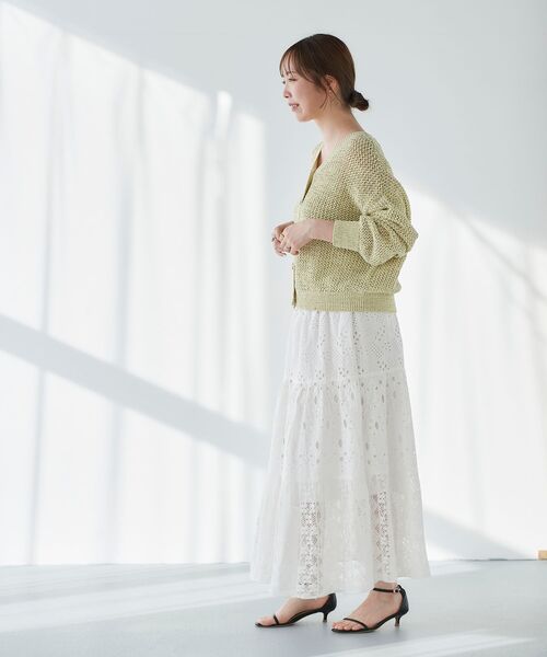 le.coeur blanc(ルクールブラン)の「2WAYテープヤーンプルオーバー(ニット/セーター・レディース・イエロー/ベージュ・38)」の11枚目の写真