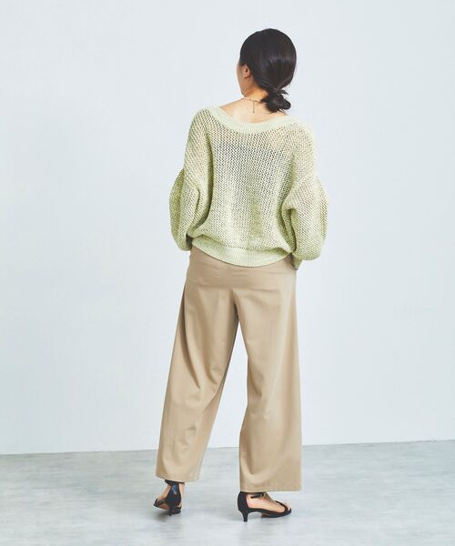 le.coeur blanc(ルクールブラン)の「2WAYテープヤーンプルオーバー(ニット/セーター・レディース・イエロー/ベージュ・38)」の14枚目の写真