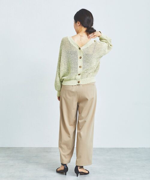 le.coeur blanc(ルクールブラン)の「2WAYテープヤーンプルオーバー(ニット/セーター・レディース・イエロー/ベージュ・38)」の16枚目の写真