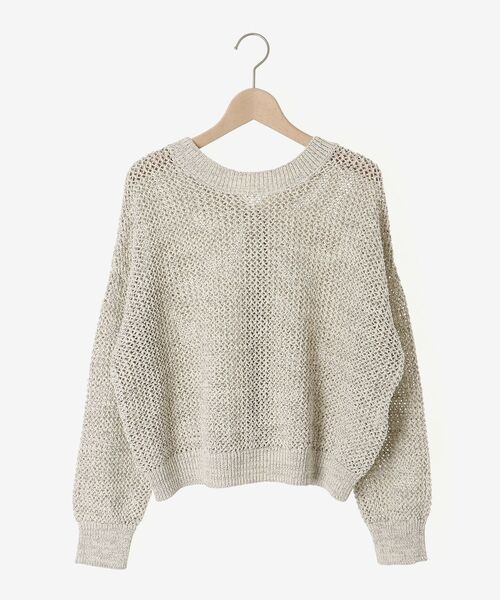 le.coeur blanc(ルクールブラン)の「2WAYテープヤーンプルオーバー(ニット/セーター・レディース・イエロー/ベージュ・38)」の21枚目の写真