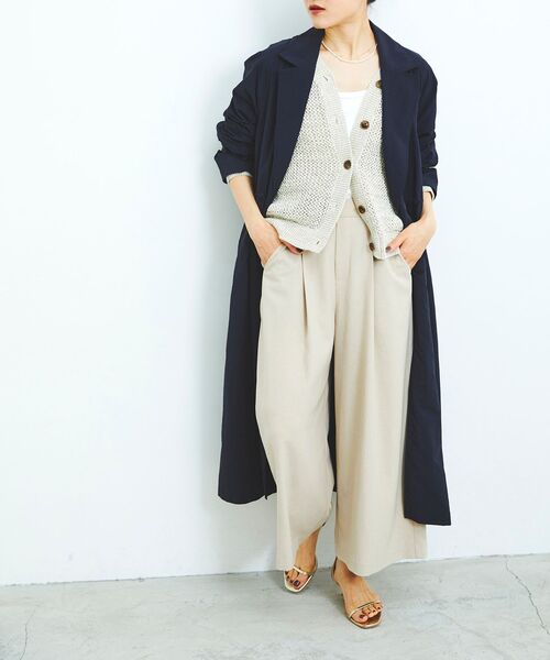 le.coeur blanc(ルクールブラン)の「2WAYテープヤーンプルオーバー(ニット/セーター・レディース・イエロー/ベージュ・38)」の22枚目の写真