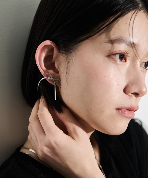 Shelly island（シェリーアイランド）の「リボンモチーフピアス（ピアス（両耳用）・レディース・ゴールド/シルバー・FREE）」の15枚目の写真