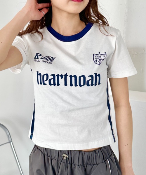 CLEA(クレア)の「スポーツゲームロゴ コンパクト半袖チビT(Tシャツ/カットソー・レディース・ホワイト・M)」の4枚目の写真