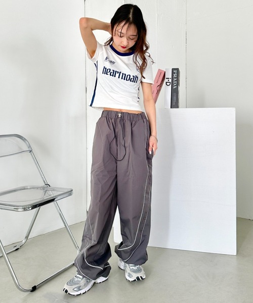 CLEA(クレア)の「スポーツゲームロゴ コンパクト半袖チビT(Tシャツ/カットソー・レディース・ホワイト・M)」の13枚目の写真