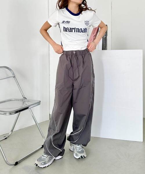 CLEA(クレア)の「スポーツゲームロゴ コンパクト半袖チビT(Tシャツ/カットソー・レディース・ホワイト・M)」の12枚目の写真