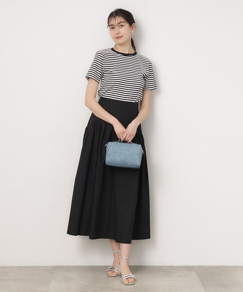 OPAQUE.CLIP（オペークドットクリップ）の「◆フライスコットンベーシックTシャツ（Tシャツ/カットソー・レディース・ブラック/ホワイト/ホワイト系3/ピンク系1/ネイビー・40/38/36）」の20枚目の写真