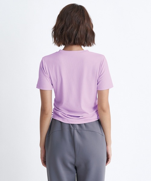 ROXY(ロキシー)の「SUGAR SWEET RIBBON/ロキシーフィットネスウェア半袖Tシャツ(Tシャツ/カットソー・レディース・ホワイト/ブラック/パープル・MEDIUM/LARGE/SMALL)」の11枚目の写真