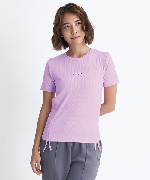 ROXY(ロキシー)の「SUGAR SWEET RIBBON/ロキシーフィットネスウェア半袖Tシャツ(Tシャツ/カットソー・レディース・ホワイト/ブラック/パープル・MEDIUM/LARGE/SMALL)」の12枚目の写真