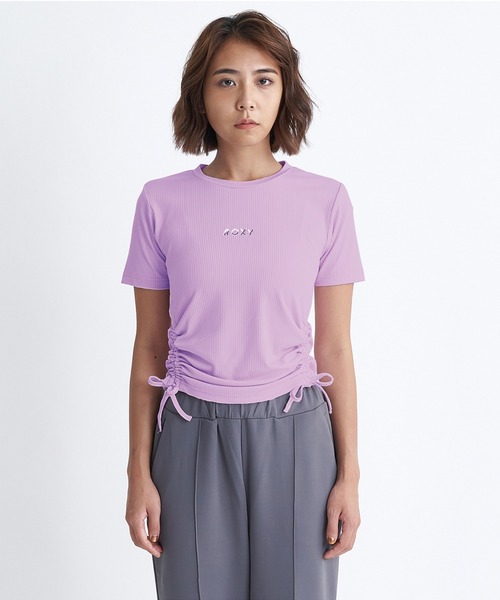 ROXY(ロキシー)の「SUGAR SWEET RIBBON/ロキシーフィットネスウェア半袖Tシャツ(Tシャツ/カットソー・レディース・ホワイト/ブラック/パープル・MEDIUM/LARGE/SMALL)」の17枚目の写真