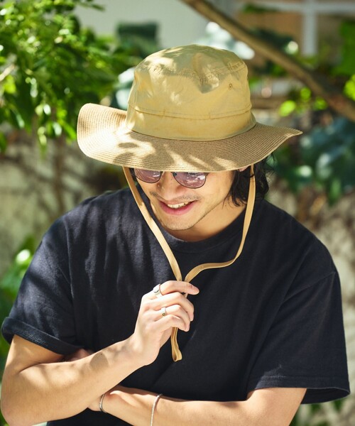 FREAK'S STORE（フリークスストア）の「BREATHDOOR  HAT / ブレスドアハット（ハット・メンズ・ベージュ/ブラック・ONE SIZE）」の3枚目の写真