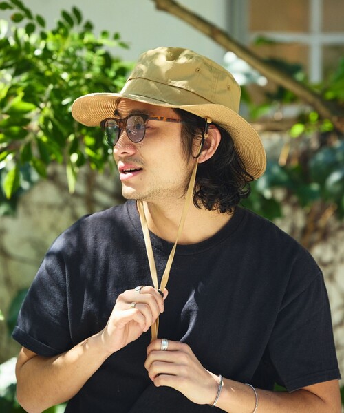 FREAK'S STORE（フリークスストア）の「BREATHDOOR  HAT / ブレスドアハット（ハット・メンズ・ベージュ/ブラック・ONE SIZE）」の5枚目の写真