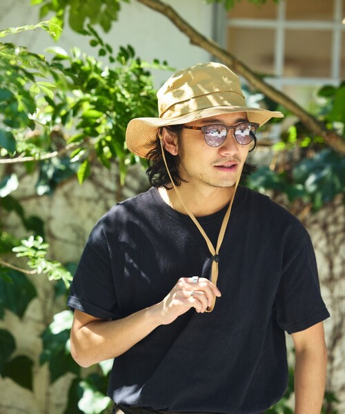 FREAK'S STORE（フリークスストア）の「BREATHDOOR  HAT / ブレスドアハット（ハット・メンズ・ベージュ/ブラック・ONE SIZE）」の6枚目の写真