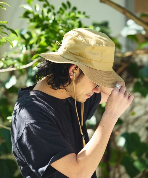 FREAK'S STORE（フリークスストア）の「BREATHDOOR  HAT / ブレスドアハット（ハット・メンズ・ベージュ/ブラック・ONE SIZE）」の7枚目の写真