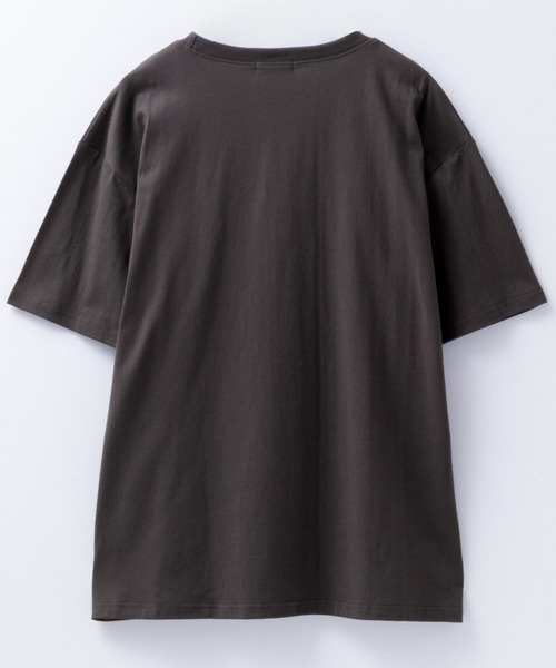 Mac-House(マックハウス)の「ムーミン谷のなかまたち プリントTシャツ 綿100%(Tシャツ/カットソー・レディース・チャコールグレー/ミント・フリー)」の4枚目の写真