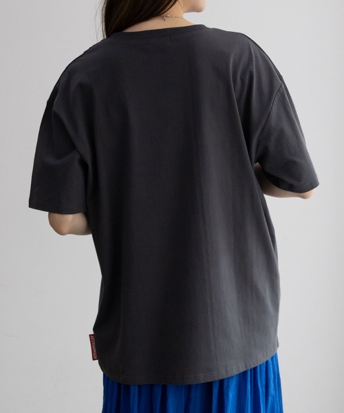 Mac-House(マックハウス)の「ムーミン谷のなかまたち プリントTシャツ 綿100%(Tシャツ/カットソー・レディース・チャコールグレー/ミント・フリー)」の15枚目の写真