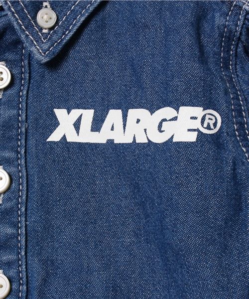 XLARGE KIDS（エクストララージキッズ）の「L/S OG SHIRT(4T～8T）（シャツ/ブラウス・キッズ・カモフラージュ/ブルー・4T/6T/8T）」の7枚目の写真