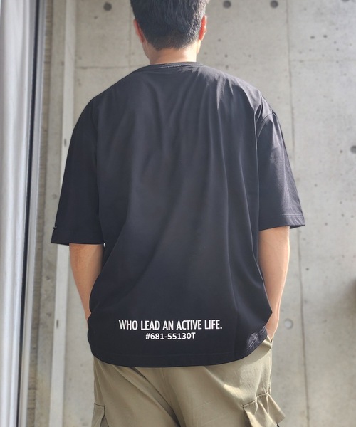 BOYCOTT（ボイコット）の「【BOYCOTT:ボイコット】ビッグサイズシルエットフロントブランドロゴプリント５分袖半袖Ｔシャツ（Tシャツ/カットソー・メンズ・ホワイト/カーキ/ブラック・MEDIUM/LARGE/X-LARGE）」の7枚目の写真