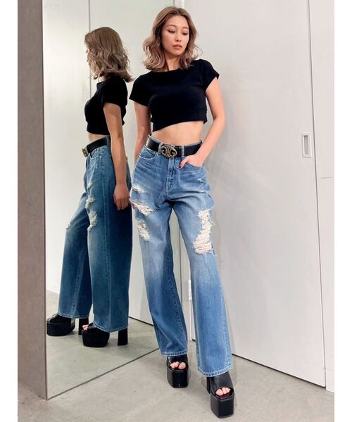 GYDA（ジェイダ）の「JEYSUS Symmetry GYDAレザーワイドベルト（ベルト・レディース・ゴールド/シルバー・FREE）」の5枚目の写真