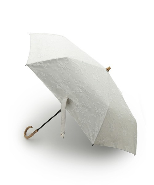 SNIDEL(スナイデル)の「レースレイヤードアンブレラ(折りたたみ傘・レディース・ブラック/ホワイト・FREE)」の2枚目の写真