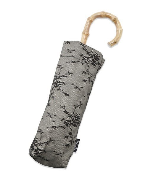 SNIDEL(スナイデル)の「レースレイヤードアンブレラ(折りたたみ傘・レディース・ブラック/ホワイト・FREE)」の6枚目の写真