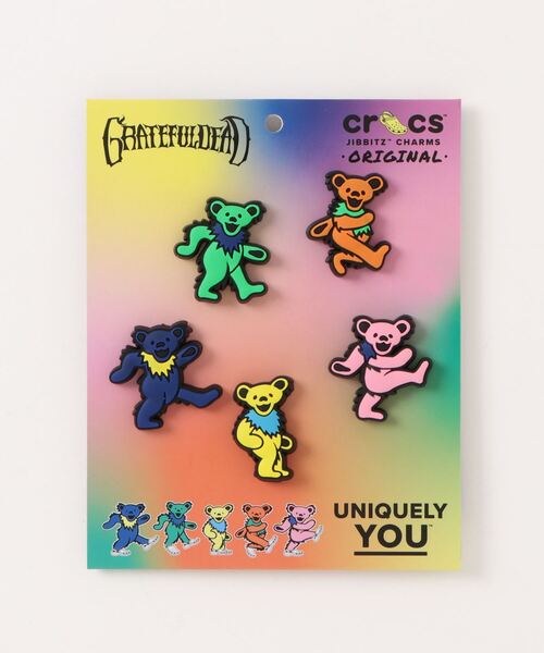 ASBee（アスビー）の「crocs クロックス JIBBITZ CHARMS ジビッツチャーム GRATEFUL DEAD 5 PACK