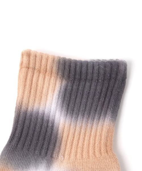 BAYFLOW（ベイフロー）の「ショートタイダイクルーソックス（ソックス/靴下・メンズ・グリーン/ブルー/グレー・FREE）」の12枚目の写真