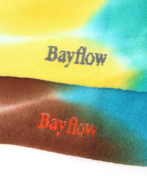 BAYFLOW（ベイフロー）の「ショートタイダイクルーソックス（ソックス/靴下・メンズ・グリーン/ブルー/グレー・FREE）」の11枚目の写真