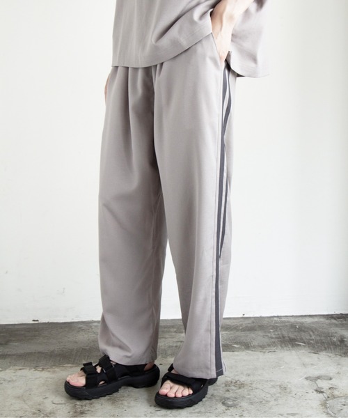 COMMON WARE(コモンウェアー)の「COMMONWARE:リネンライクライン入りイージーパンツ(その他パンツ・メンズ・ブラック/チャコールグレー/グレイッシュベージュ・M/L/XL)」の3枚目の写真