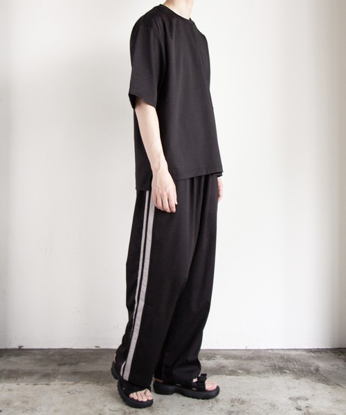 COMMON WARE(コモンウェアー)の「COMMONWARE:リネンライクライン入りイージーパンツ(その他パンツ・メンズ・ブラック/チャコールグレー/グレイッシュベージュ・M/L/XL)」の14枚目の写真