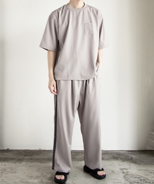 COMMON WARE(コモンウェアー)の「COMMONWARE:リネンライクライン入りイージーパンツ(その他パンツ・メンズ・ブラック/チャコールグレー/グレイッシュベージュ・M/L/XL)」の19枚目の写真