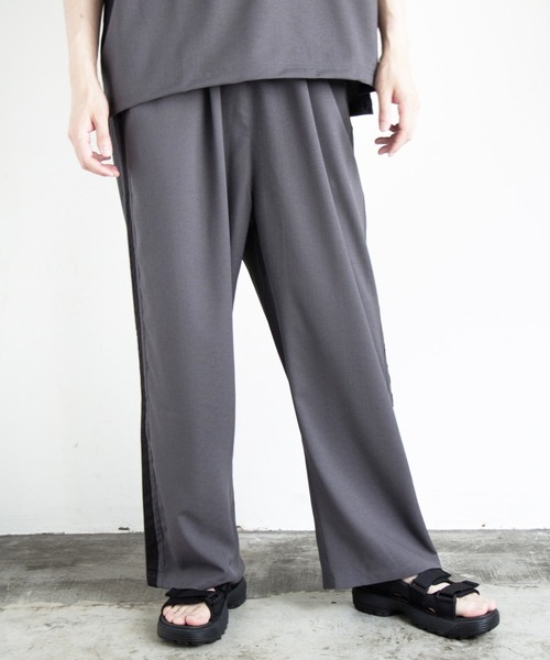COMMON WARE(コモンウェアー)の「COMMONWARE:リネンライクライン入りイージーパンツ(その他パンツ・メンズ・ブラック/チャコールグレー/グレイッシュベージュ・M/L/XL)」の7枚目の写真