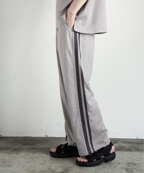 COMMON WARE(コモンウェアー)の「COMMONWARE:リネンライクライン入りイージーパンツ(その他パンツ・メンズ・ブラック/チャコールグレー/グレイッシュベージュ・M/L/XL)」の12枚目の写真