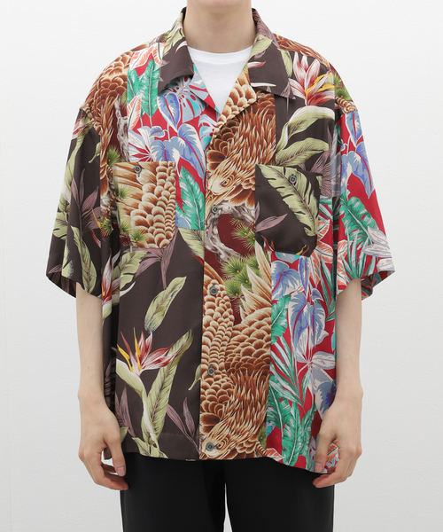 JOURNAL STANDARD J.S HOMESTEAD(ジャーナルスタンダードホームステッド)の「【J.S.Homestead】PATCH ALOHA SHIRT(シャツ/ブラウス・メンズ・ブラック系その他/ブルー・LARGE/MEDIUM)」の3枚目の写真