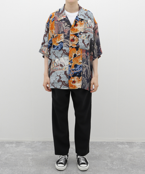 JOURNAL STANDARD J.S HOMESTEAD(ジャーナルスタンダードホームステッド)の「【J.S.Homestead】PATCH ALOHA SHIRT(シャツ/ブラウス・メンズ・ブラック系その他/ブルー・LARGE/MEDIUM)」の5枚目の写真