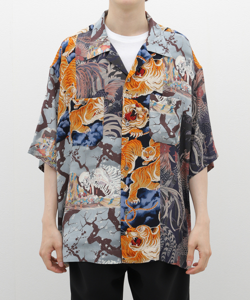 JOURNAL STANDARD J.S HOMESTEAD(ジャーナルスタンダードホームステッド)の「【J.S.Homestead】PATCH ALOHA SHIRT(シャツ/ブラウス・メンズ・ブラック系その他/ブルー・LARGE/MEDIUM)」の6枚目の写真