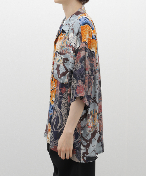 JOURNAL STANDARD J.S HOMESTEAD(ジャーナルスタンダードホームステッド)の「【J.S.Homestead】PATCH ALOHA SHIRT(シャツ/ブラウス・メンズ・ブラック系その他/ブルー・LARGE/MEDIUM)」の7枚目の写真