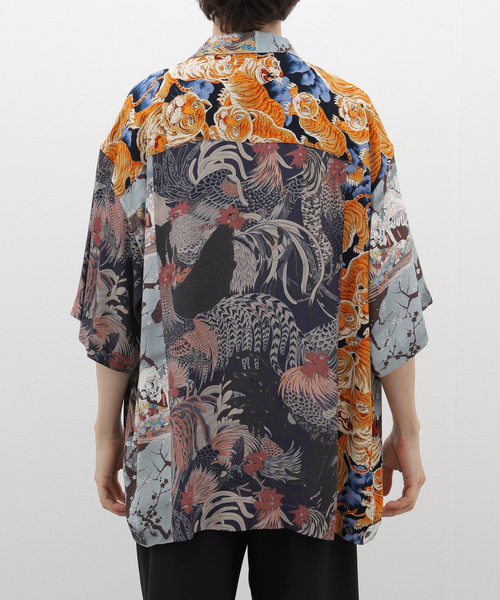 JOURNAL STANDARD J.S HOMESTEAD(ジャーナルスタンダードホームステッド)の「【J.S.Homestead】PATCH ALOHA SHIRT(シャツ/ブラウス・メンズ・ブラック系その他/ブルー・LARGE/MEDIUM)」の8枚目の写真