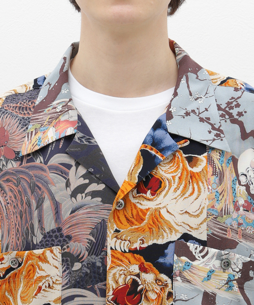JOURNAL STANDARD J.S HOMESTEAD(ジャーナルスタンダードホームステッド)の「【J.S.Homestead】PATCH ALOHA SHIRT(シャツ/ブラウス・メンズ・ブラック系その他/ブルー・LARGE/MEDIUM)」の9枚目の写真