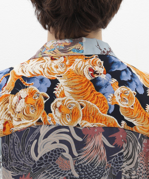 JOURNAL STANDARD J.S HOMESTEAD(ジャーナルスタンダードホームステッド)の「【J.S.Homestead】PATCH ALOHA SHIRT(シャツ/ブラウス・メンズ・ブラック系その他/ブルー・LARGE/MEDIUM)」の10枚目の写真