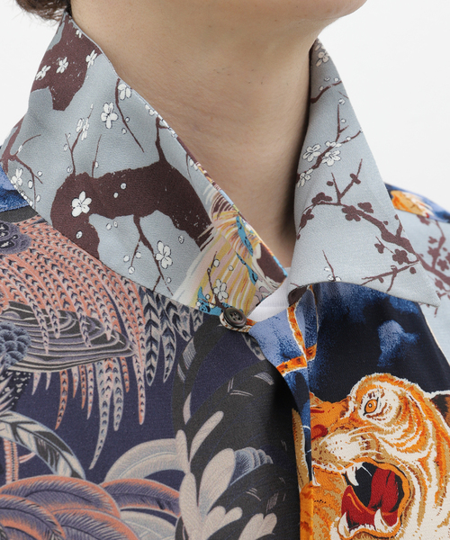 JOURNAL STANDARD J.S HOMESTEAD(ジャーナルスタンダードホームステッド)の「【J.S.Homestead】PATCH ALOHA SHIRT(シャツ/ブラウス・メンズ・ブラック系その他/ブルー・LARGE/MEDIUM)」の13枚目の写真