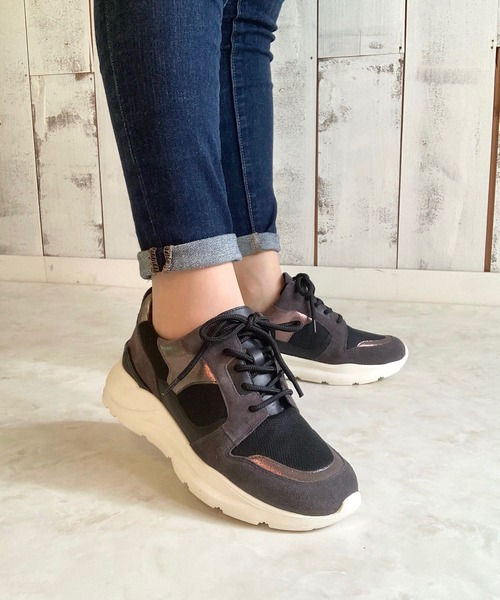 Jeffrey Campbell ジェフリーキャンベル Y2K 厚底スニーカー 軽量/286g】厚底スニーカー ALL BLACK│Jeffrey Campbell